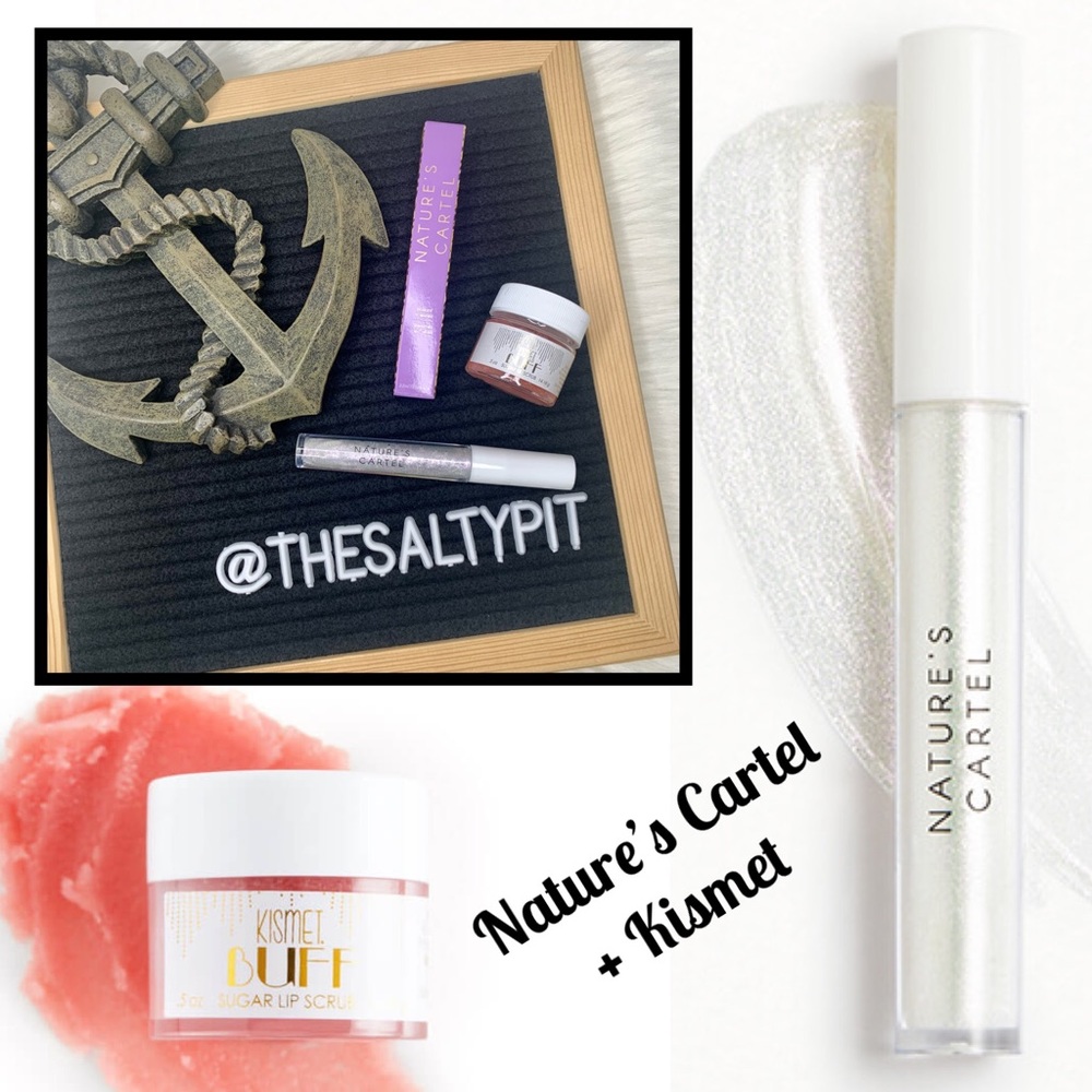 NIB Natures Cartel + Kismet Buff Sugar Lip Scrub